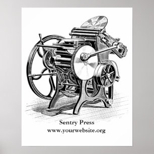 Chandler & Pris letterpress poster
