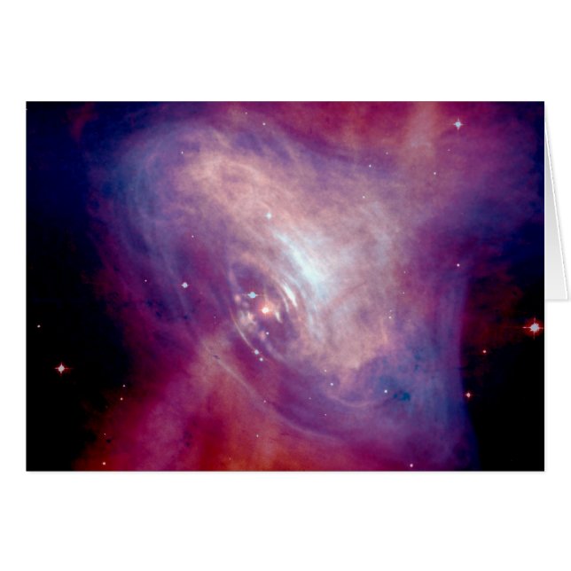 Chandra Crab Nebula NASA Space Hälsningskort (Framsidan Horizontal)
