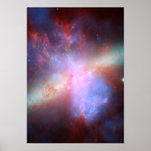 Chandra:Hubble:Spitzer-röntgen:synlig:infraröd Poster