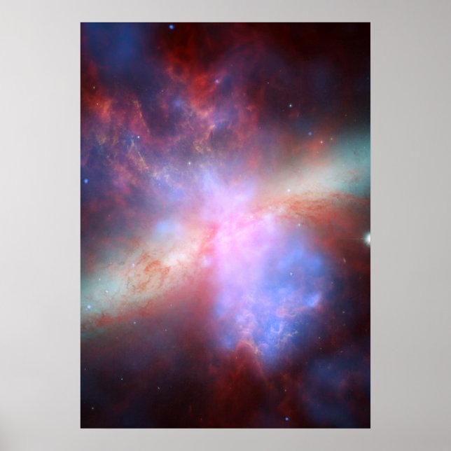 Chandra:Hubble:Spitzer-röntgen:synlig:infraröd Poster (Framsidan)