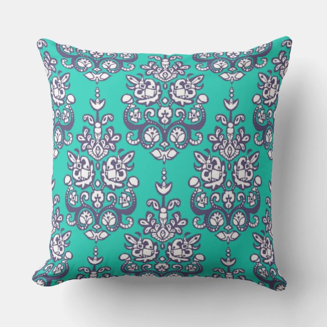 Chandraki damask ikat kudde (Framsida)