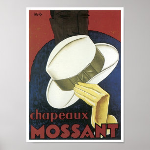Chaneaux Vintage Apparel Ad Poster