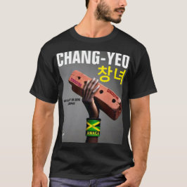 CHANG YEO.  Grundläggande svart t-shirt