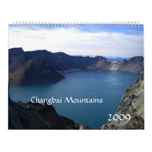 Changbai berg, china/reser foto kalender