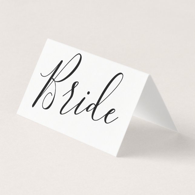 Change Font - Custom Bride Kort (Framsida)