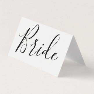 Change Font - Custom Bride Kort