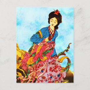 Chang'e, Månens gudinna Vykort