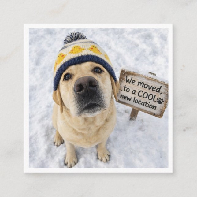 Change of Address - Dog Moving Home Tilläggskort (Framsida)
