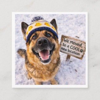 Change of Address - Dog Moving Home Tilläggskort
