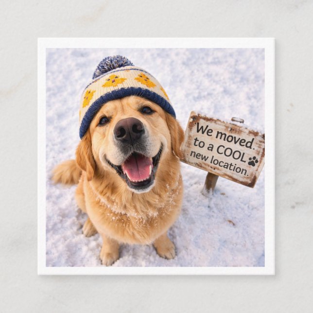 Change of Address - Dog Moving Home Tilläggskort (Framsida)
