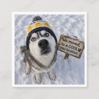Change of Address - Dog Moving Home Tilläggskort