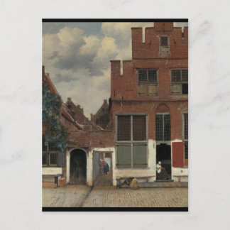 Change of Address - Vermeer The Little Street Meddelande Vykort