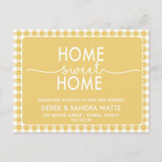 Change of address we have moved house rustic meddelande vykort