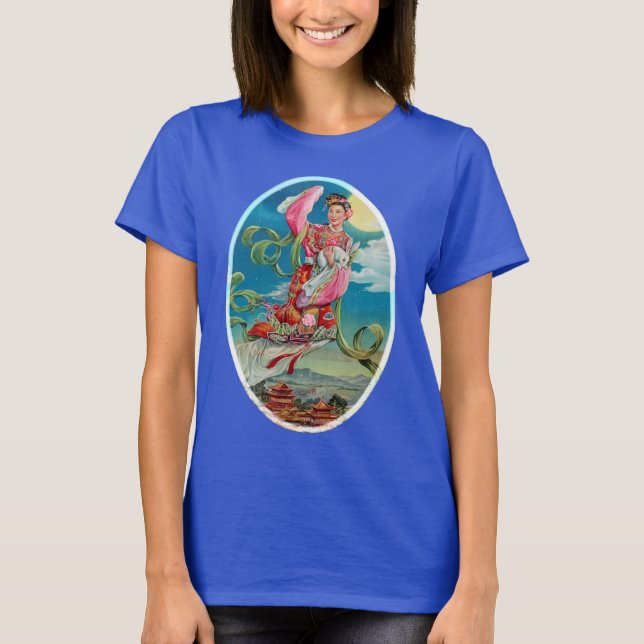Chang'e som flyger till Måne T Shirt (Framsida)