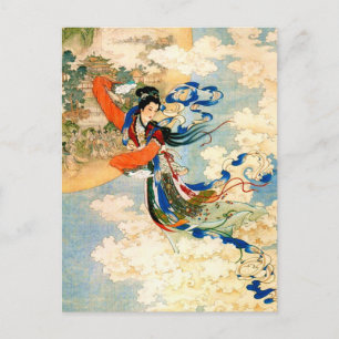 Chang'e som flyger till Måne Vykort