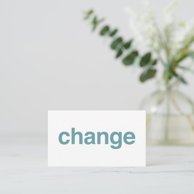 Change Visitkort (Stående Fram)