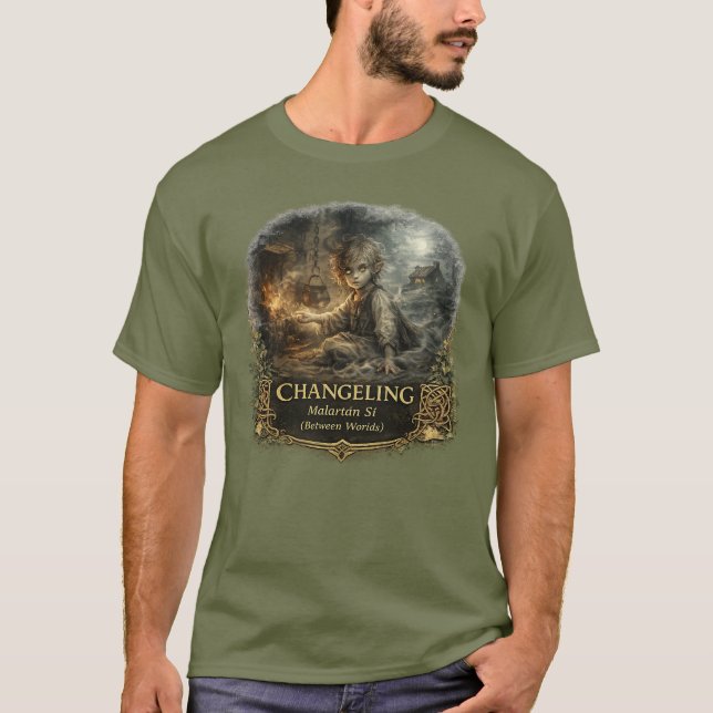 Changeling-folklore – Malartán Sí (Mellan världar T Shirt (Framsida)