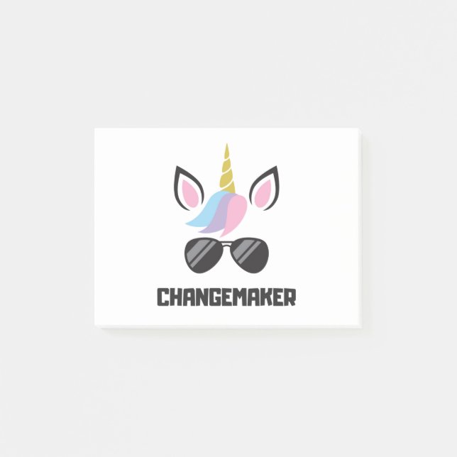 Changemaker Unicorn Post-it Block (Framsida)