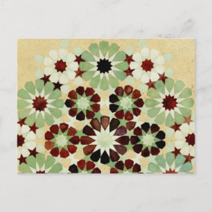 'Changing Seasons' Islamic geometry vycard Vykort