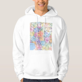 Changzhou Kina Stadskarta Hoodie