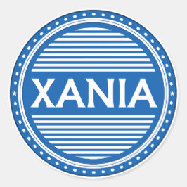 Chania City Pride Emblem – Greek Identity Runt Klistermärke