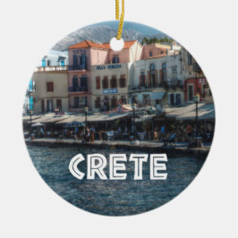 Chania Crete greköar Julgransprydnad Keramik