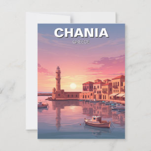 Chania Greece Travel Vykort