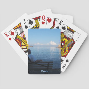Chania Harbour, Crete Bicycle®-uppspelningskort Casinokort