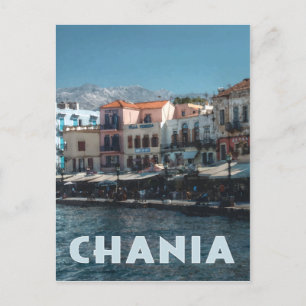 Chania Harbour, Kreta Grekland Vykort