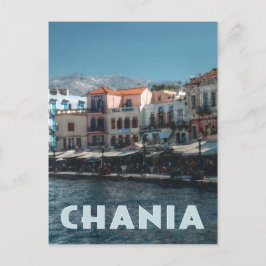 Chania Harbour, Kreta Grekland Vykort
