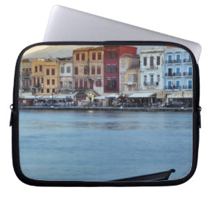 Chania i skymningen, Chania, Kreta, Grekland Laptop Fodral