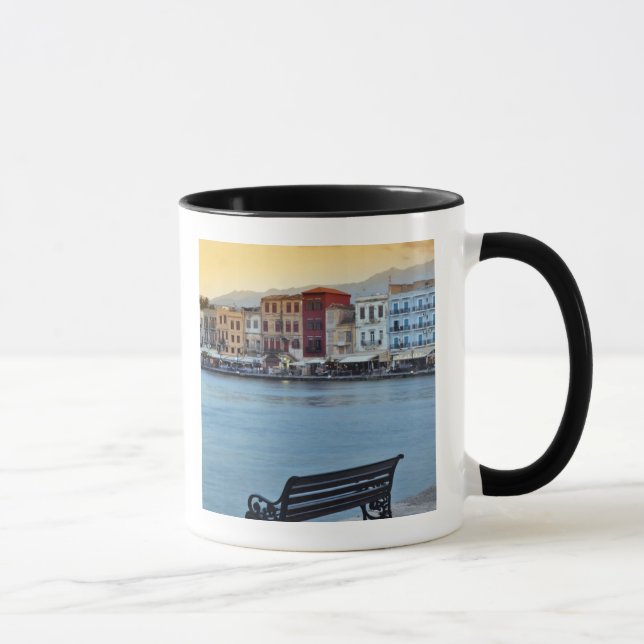 Chania i skymningen, Chania, Kreta, Grekland Mugg (Höger)