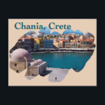 Chania, Kreta: Venetian Harbour Vykort<br><div class="desc">En charmerande stad, Chania, ligger i den nordvästra delen av ön Kreta, den största av de grekiska öarna. De små gator som utgör den gamla staden börjar vid den gamla hamnen i Venetian. Chania är värd för många besökare varje år, eftersom staden betjänas av en flygplats och är en bra...</div>