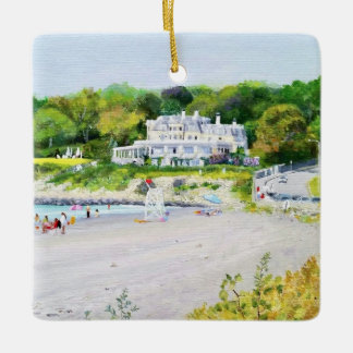 Chanler vid First Beach Newport RI Ornament