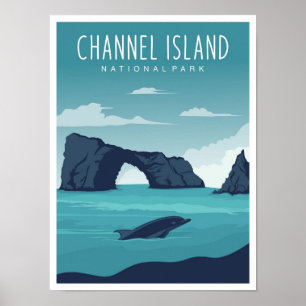 Channel Island National Park Kalifornien Resa Poster