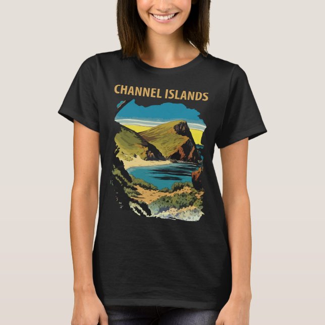 Channel Islands California Coast Resa T Shirt (Framsida)