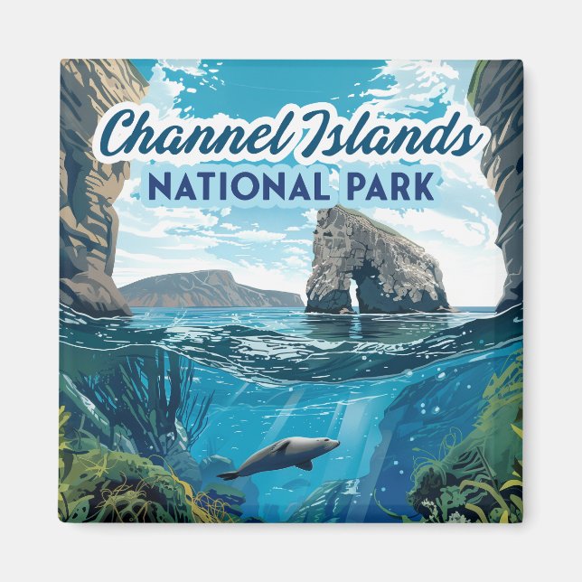 Channel Islands National Park California Ocean Magnet (Framsidan)