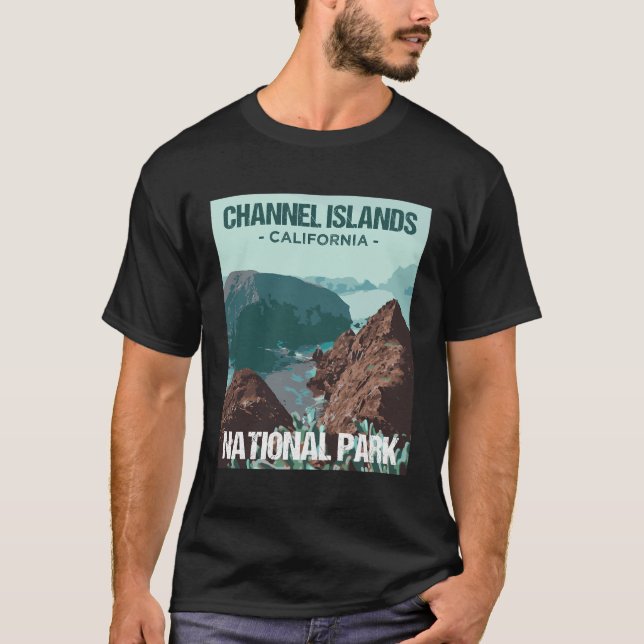 Channel Islands National Park California Poster De T Shirt (Framsida)
