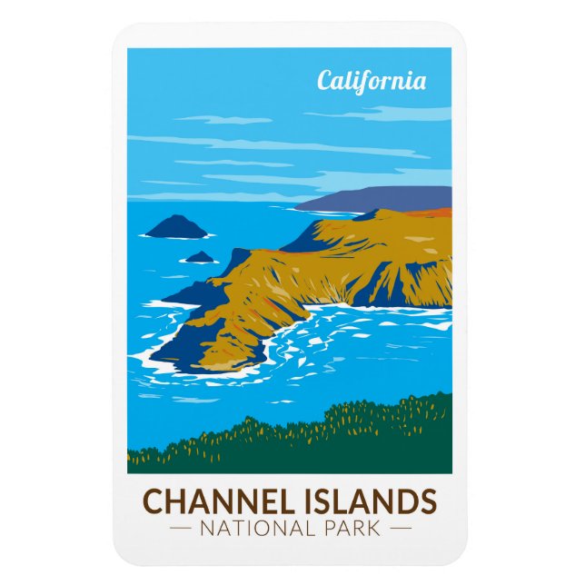 Channel Islands National Park California Travel Magnet (Vertikal)