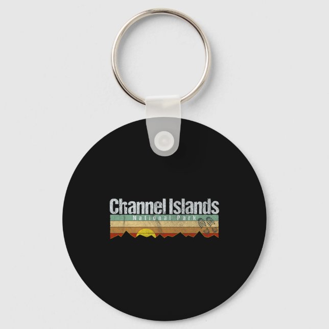 Channel Islands National Park Camping Hiking  Nyckelring (Framsida)