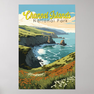 Channel Islands National Park Illustration Resa Poster