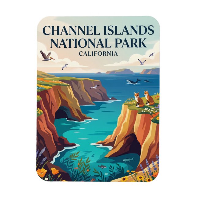 Channel Islands National Park Kalifornien Magnet (Vertikal)