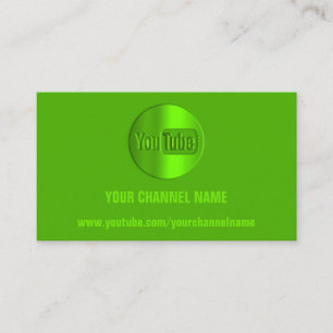 CHANNEL NAMN DU TUBER LOGOTYP QR CODE GRÖNT LEMON VISITKORT