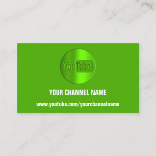CHANNEL NAMN DU TUBER LOGOTYP QR CODE GRÖNT WHITE VISITKORT
