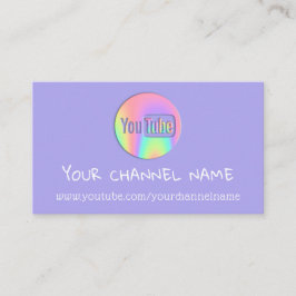 CHANNEL NAMN DU TUBER LOGOTYP QR CODE HOLOGRAPH VISITKORT