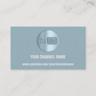 CHANNEL NAMN DU TUBER LOGOTYP QR CODE RÖCKBLÅ  VISITKORT