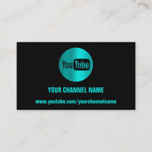 CHANNEL NAMN YOUTUBER LOGOTYP QR CODE BLUE MINST VISITKORT