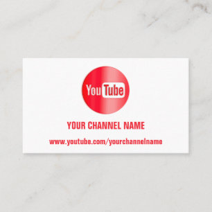 CHANNEL NAMN YOUTUBER LOGOTYP QR CODE RED WITI BUS VISITKORT