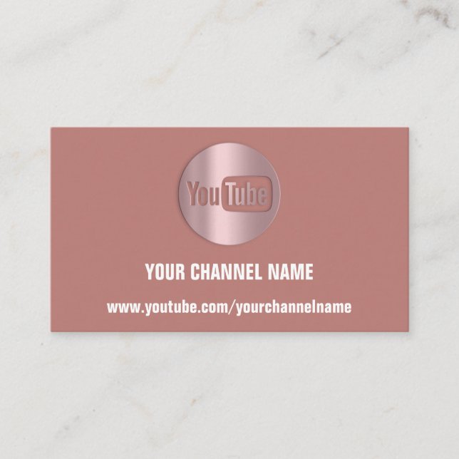 CHANNEL NAMN YOUTUBER LOGOTYP QR CODE RO VISITKORT (Framsida)