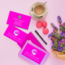 CHANNEL NAMN YOUTUBER LOGOTYP QR CODE ROSA VISITKORT